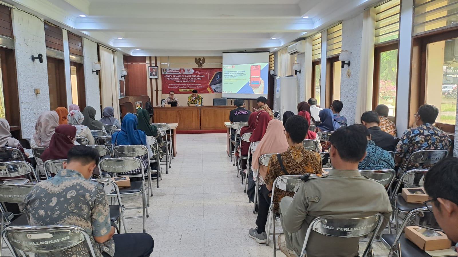 MONEV PENGELOLAAN PENGADUAN MASYARAKAT KOTA MAGELANG TAHUN 2023 DAN 2024