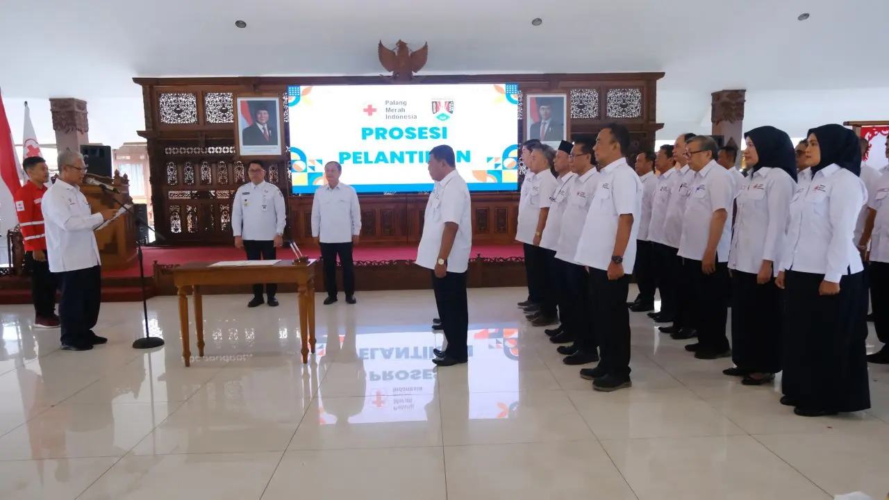 Pengurus PMI Kota Magelang 2024-2029 Dilantik, Damar Tekankan Integritas dan Kejujuran
