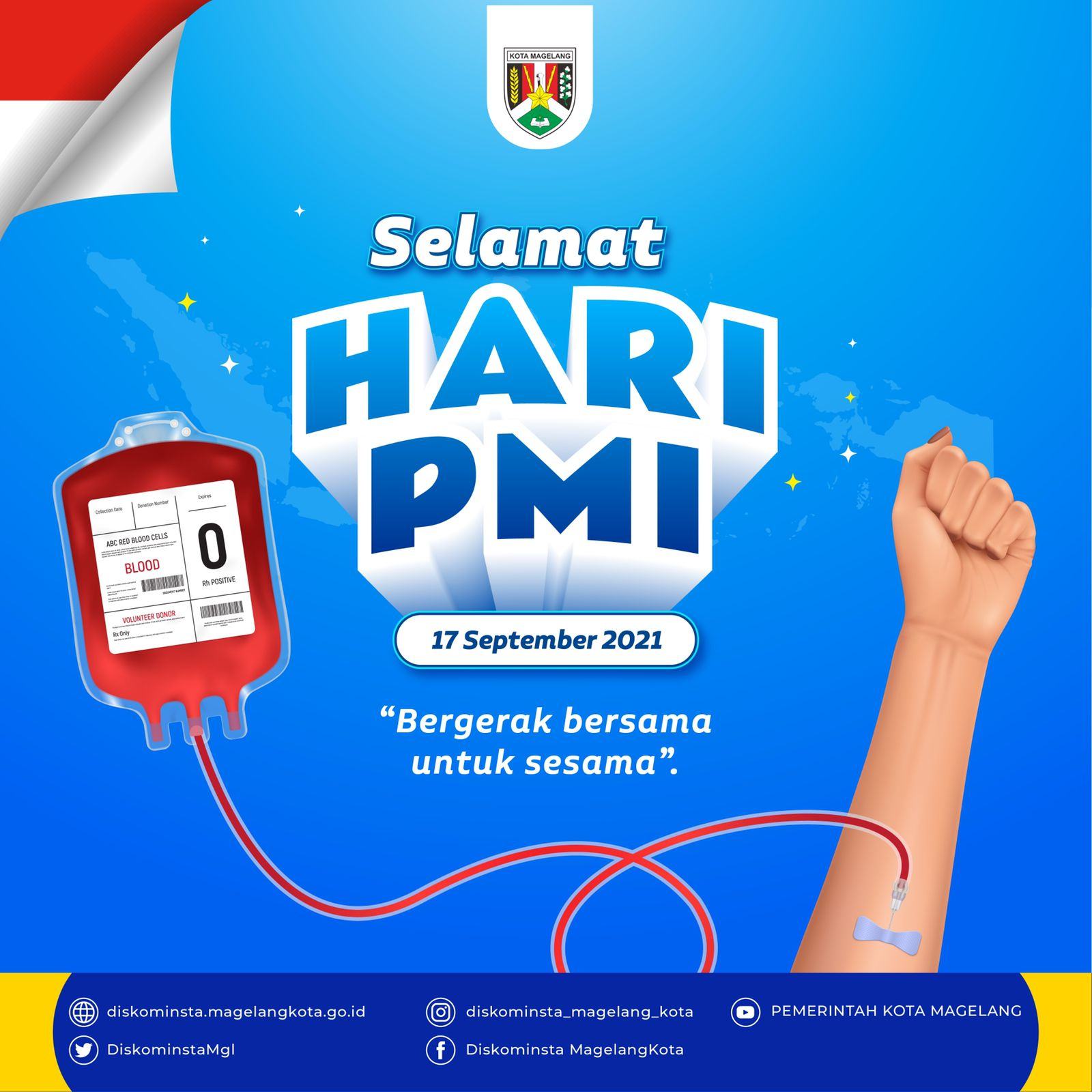 RAYAKAN HUT, PMI GALAKKAN SEMANGAT BERGERAK BERSAMA UNTUK SESAMA