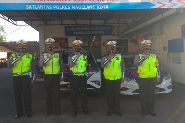 OPERASI PATUH CANDI 2020 DILAKSANAKAN, POLRES MAGELANG KOTA HIMBAU MASYARAKAT PATUH DAN DISIPLIN PROTOKOL