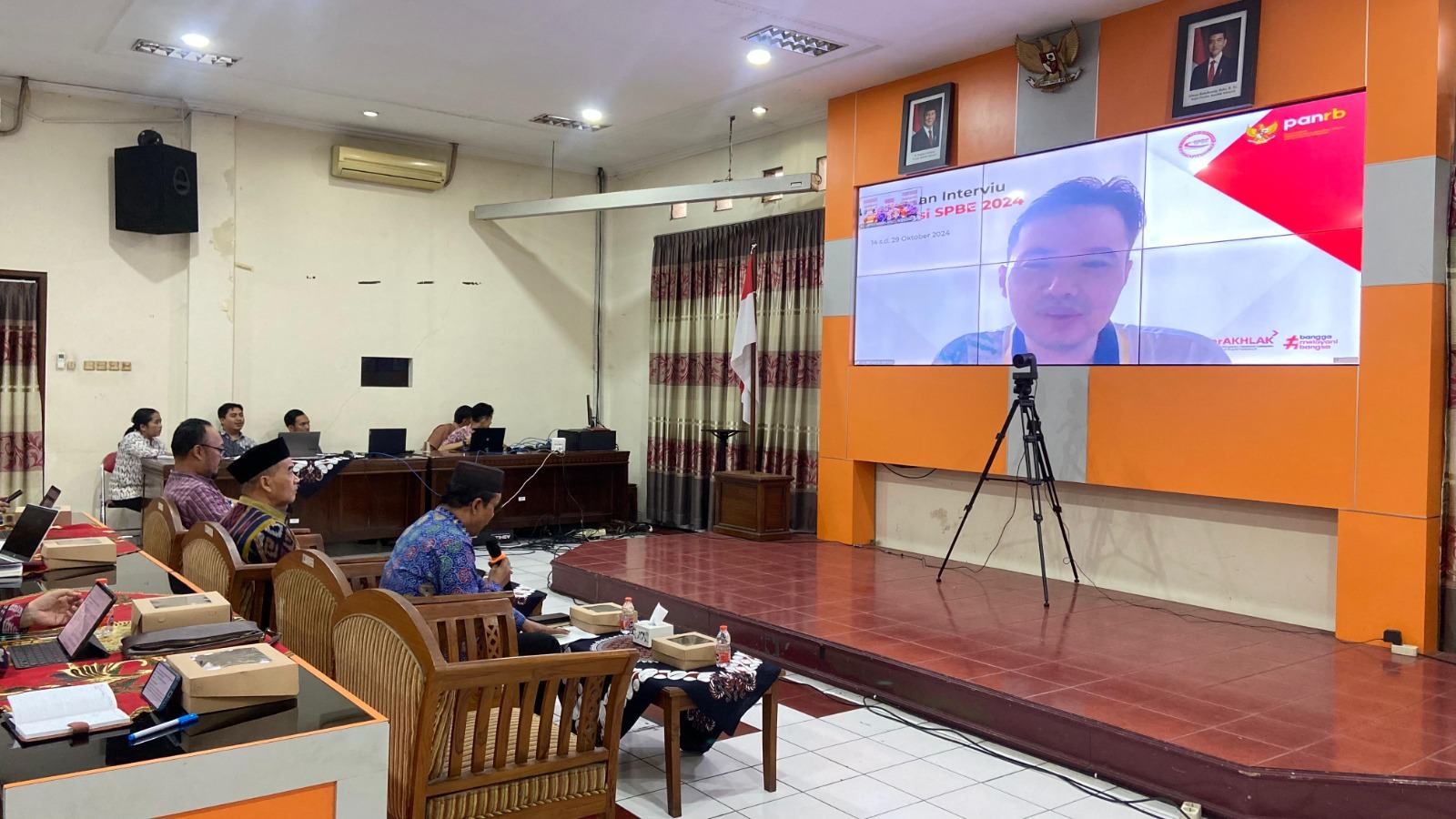 Pemerintah Kota Magelang Mengikuti Penilaian Interviu Evaluasi SPBE Tahun 2024