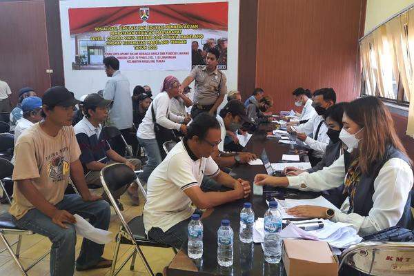 Pemkot Magelang Cairkan Upah 2.072 Pekerja Program Padat Karya