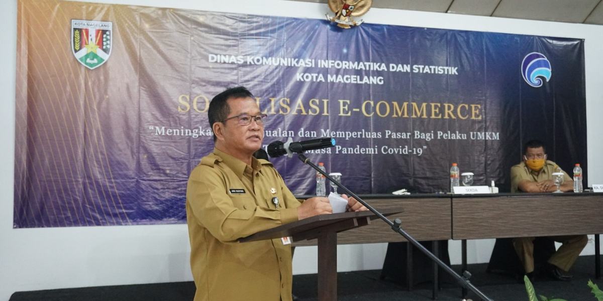 PERLUAS PANGSA PASAR UMKM, PEMKOT MAGELANG GANDENG TOKOPEDIA DAN SHOPEE DALAM SOSIALISASI E-COMMERCE