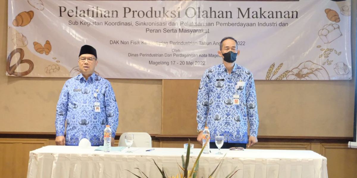 Pelaku IKM Kota Magelang Dapat Pelatihan Produksi Pengolahan Makanan
