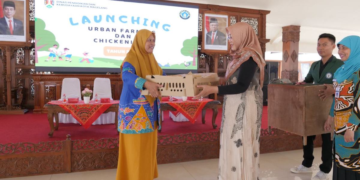 Ciptakan Holistic Integratif, Kota Magelang Launching Urban Farming dan Chickenisasi