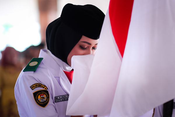 44 Paskibraka Kota Magelang 2023 Dikukuhkan, Salah Satu AnggotaTerpilih Tingkat Nasional