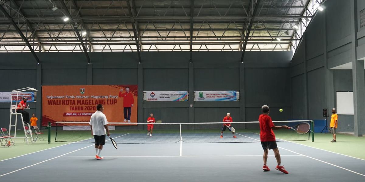 KEJUARAAN TENIS VETERAN MAGELANG RAYA WALI KOTA MAGELANG CUP TAHUN 2020 ASAH DAN TINGKATKAN KEMAMPUAN PESERTA