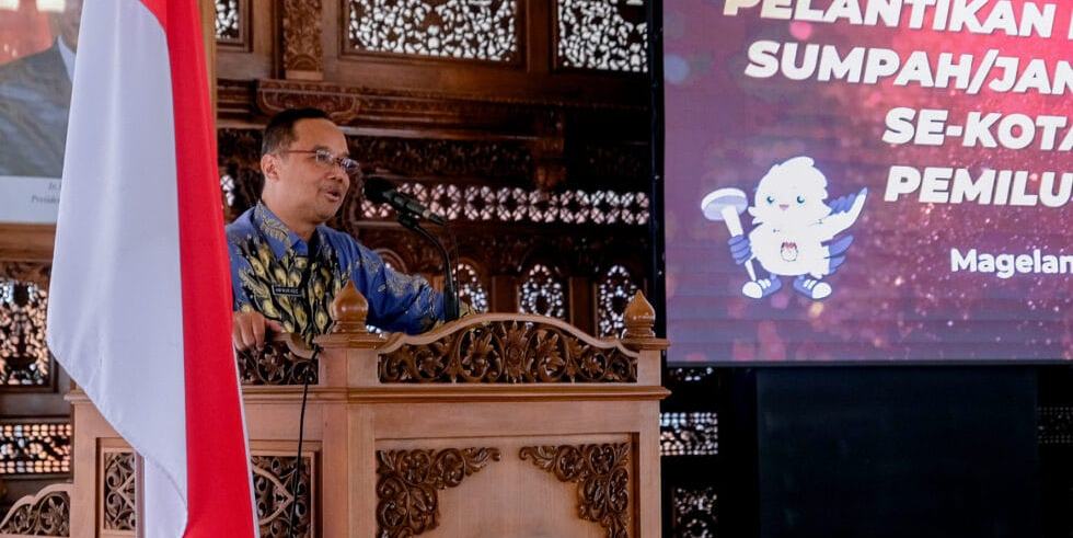 KPU Kota Magelang Lantik 15 Anggota PPK Untuk Pemilu 2024