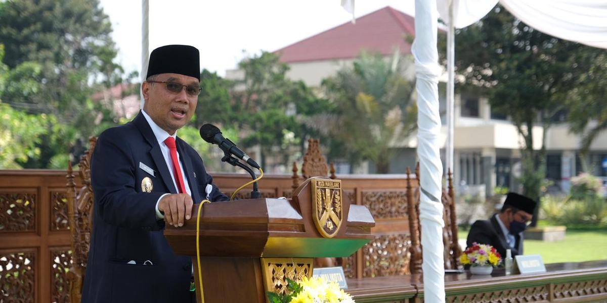 133 Pejabat Dilantik di Lapangan Kantor Wali Kota Magelang