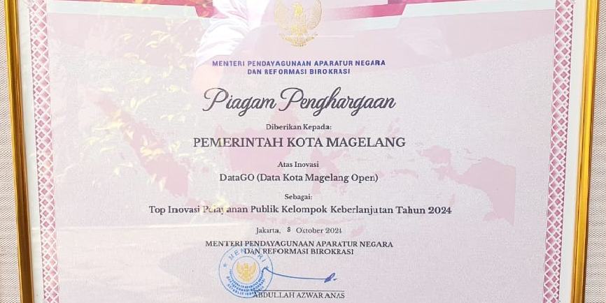 DATAGO RAIH DANA INSENTIF FISKAL 1,89 MILIAR UNTUK PENGEMBANGAN INOVASI LAYANAN PUBLIK