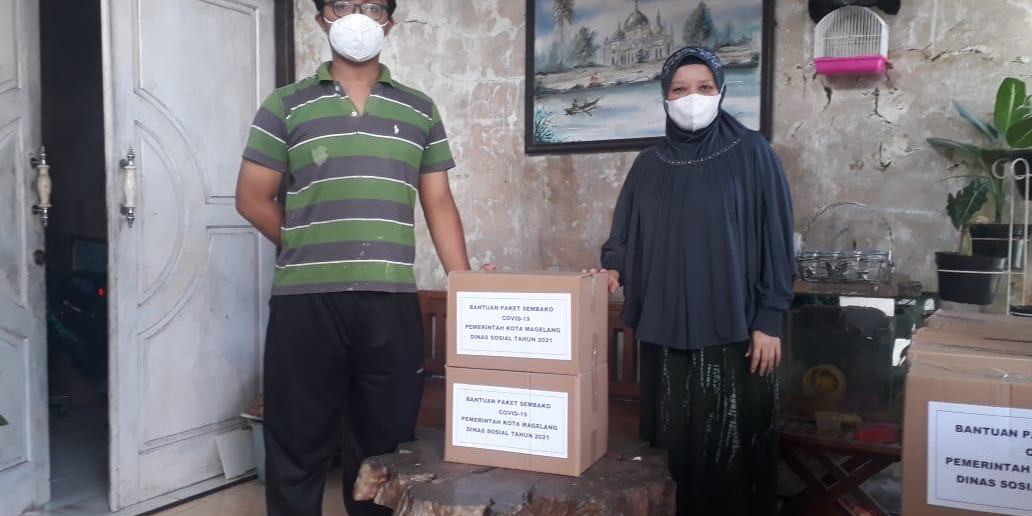 Pemkot Magelang Salurkan Bantuan Pangan Bagi Pasien Covid-19 yang Isoman