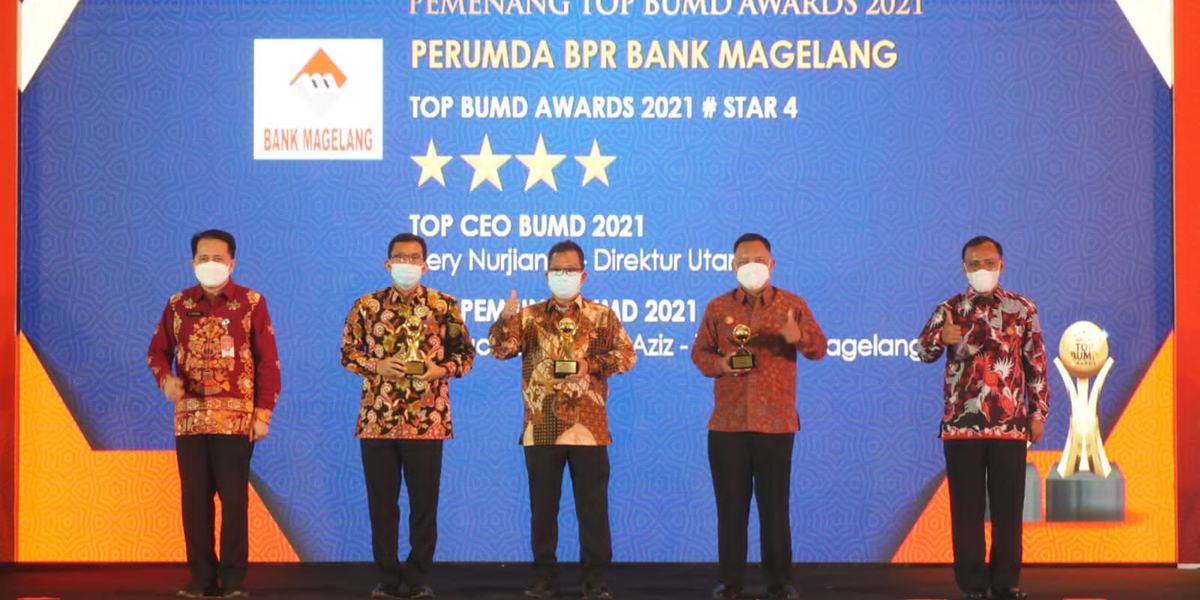 TOP BUMD Awards 2021, Kota Magelang Borong 5 Penghargaan