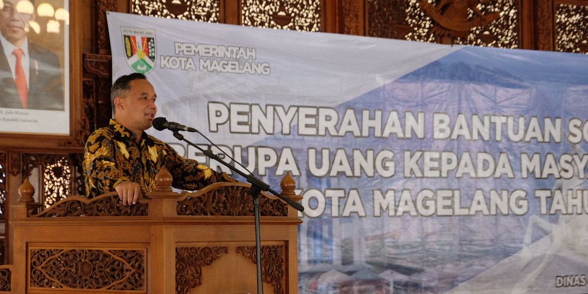 Wali Kota Magelang Harap Warga Kreatif Gunakan Bantuan Sosial Tunai