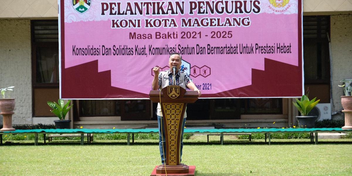 KONI Diharapkan Mampu Antarkan Prestasi Olahraga Kota Magelang Lebih Tinggi