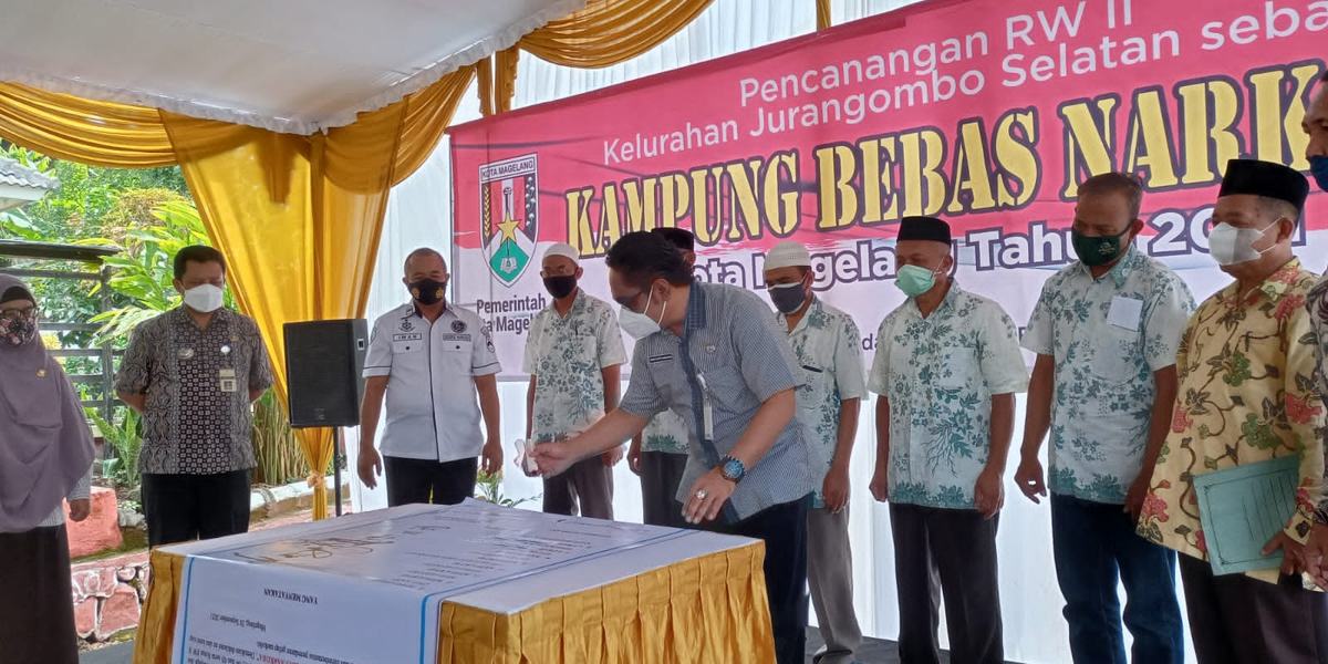 Kampung Ganten Dicanangkan Sebagai Kampung Bebas Narkoba 2021
