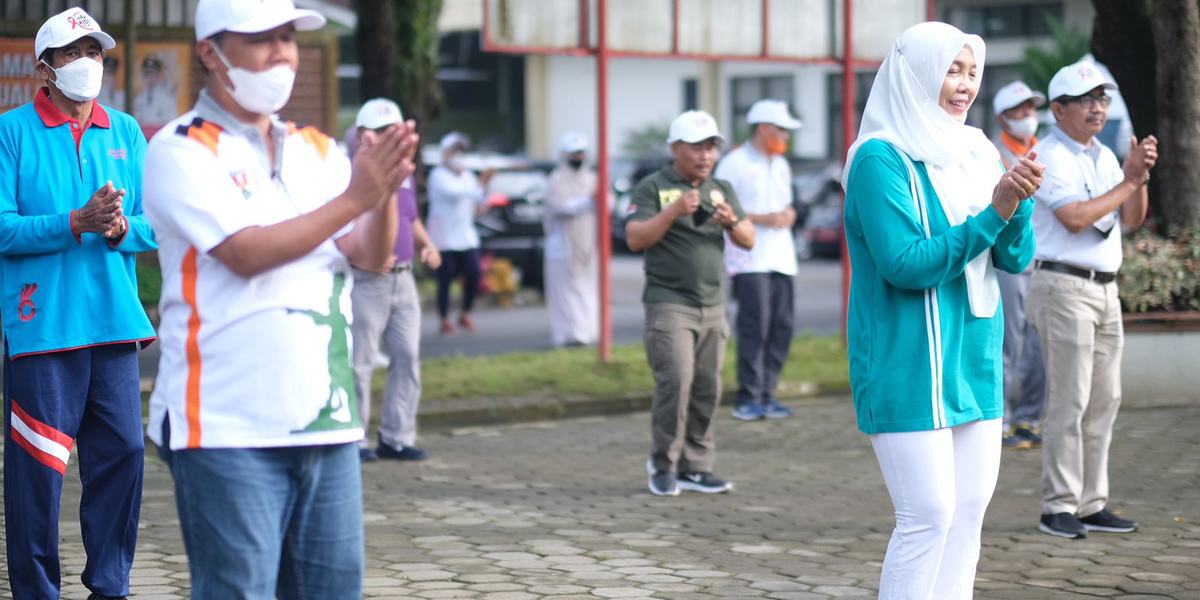 Senam Pagi Hari AIDS Momentum Jaga Kekompakan Untuk Majukan Kota Magelang