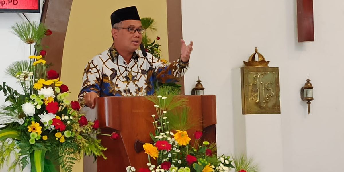 Wali Kota Magelang Sampaikan Sambutan Misa Natal di Gereja Santa Maria Fatima