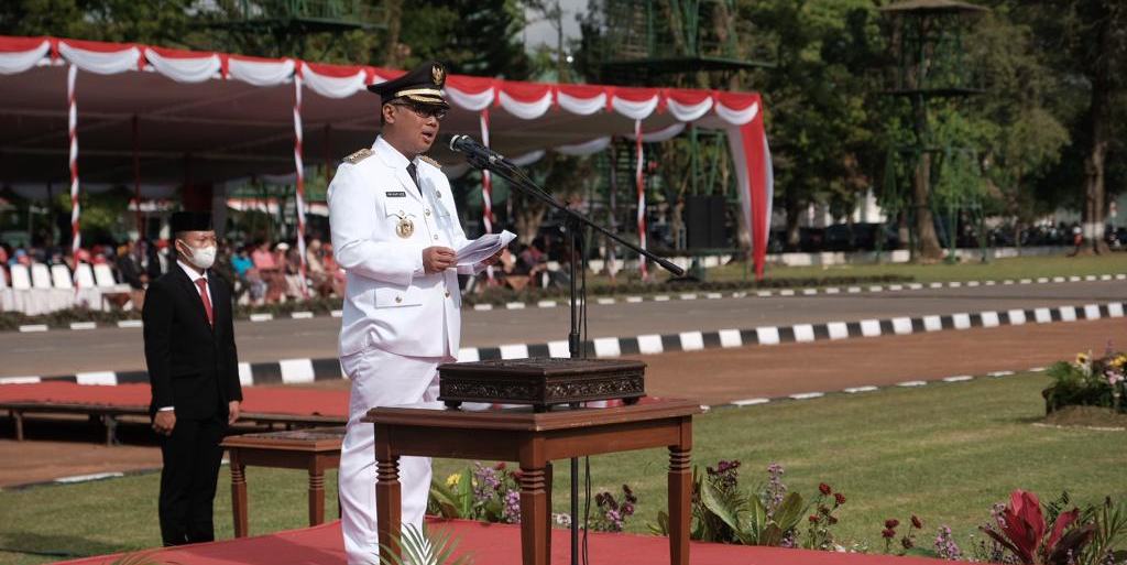 Upacara HUT Ke-77 RI Kota Magelang Dipusatkan di Lapangan Rindam IV/Diponegoro