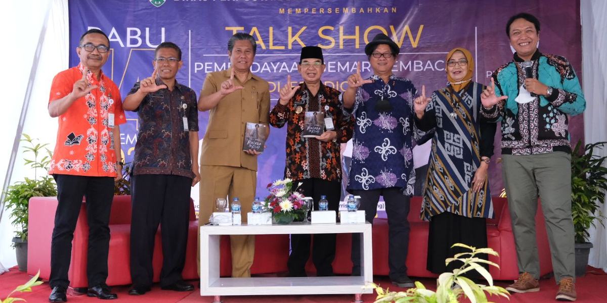 Hadirkan Gol A Gong, Perpustakaan Kota Magelang Gelar Talkshow "Pembudayaan Gemar Membaca di Era Digital"