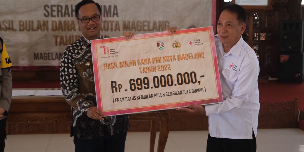 Perolehan Bulan Dana PMI Kota Magelang Lampaui Target Capai Rp 699 Juta