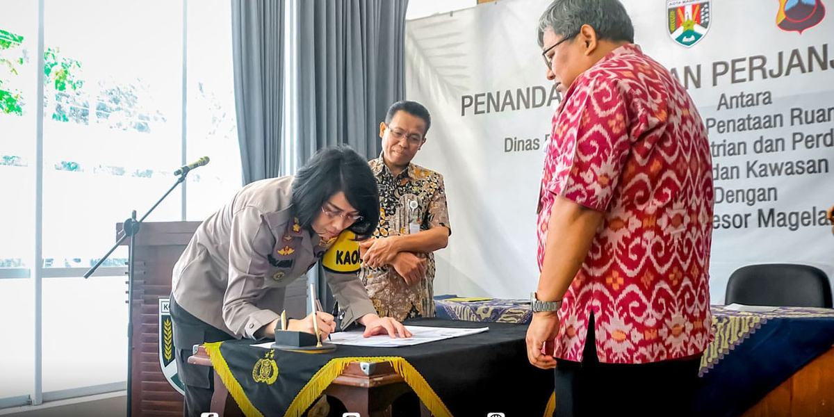 Cegah Sanksi Hukum, Polres Magelang Kota Dampingi Kegiatan Pemkot Magelang