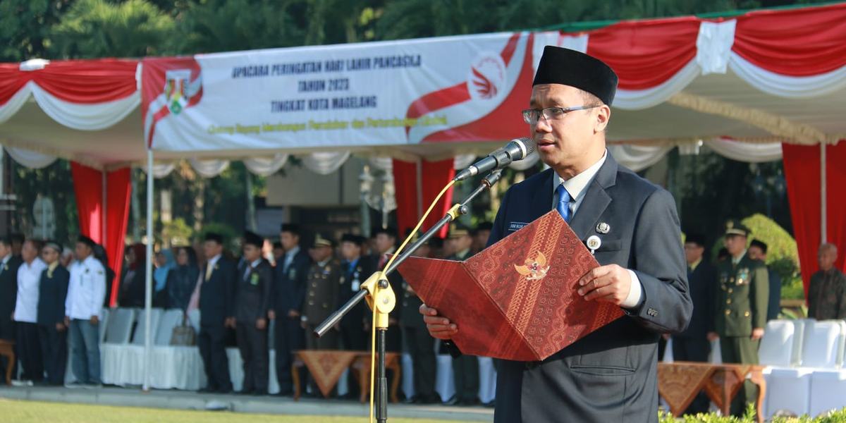 Jajaran Pemkot Magelang Upacara Peringatan Hari Lahir Pancasila 2023