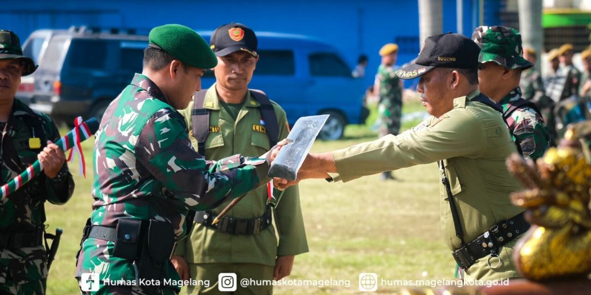 Resmi Ditutup, TMMD Sengkuyung Tahap I-2023 Bangun Talud Pembatas Makam di Kampung Nambangan