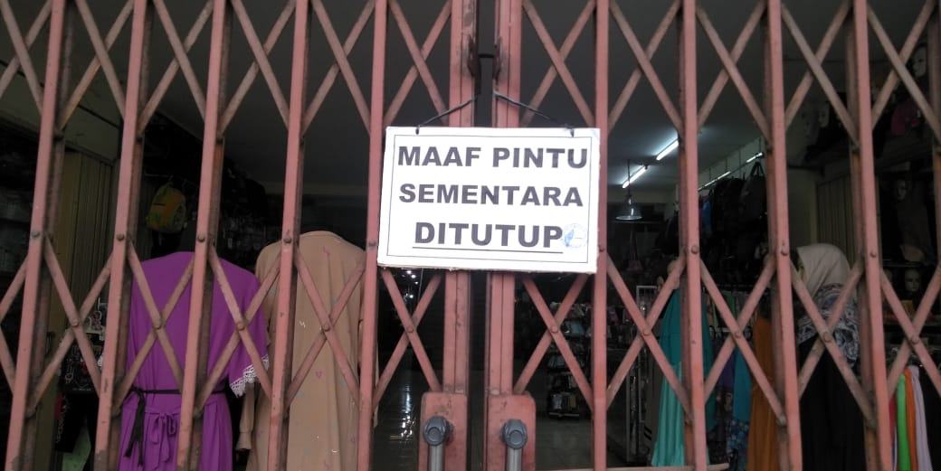 AKSES PASAR REJOWINANGUN PADA 6-19 AGUSTUS 2020 SEMENTARA HANYA MELALUI SATU PINTU MASUK