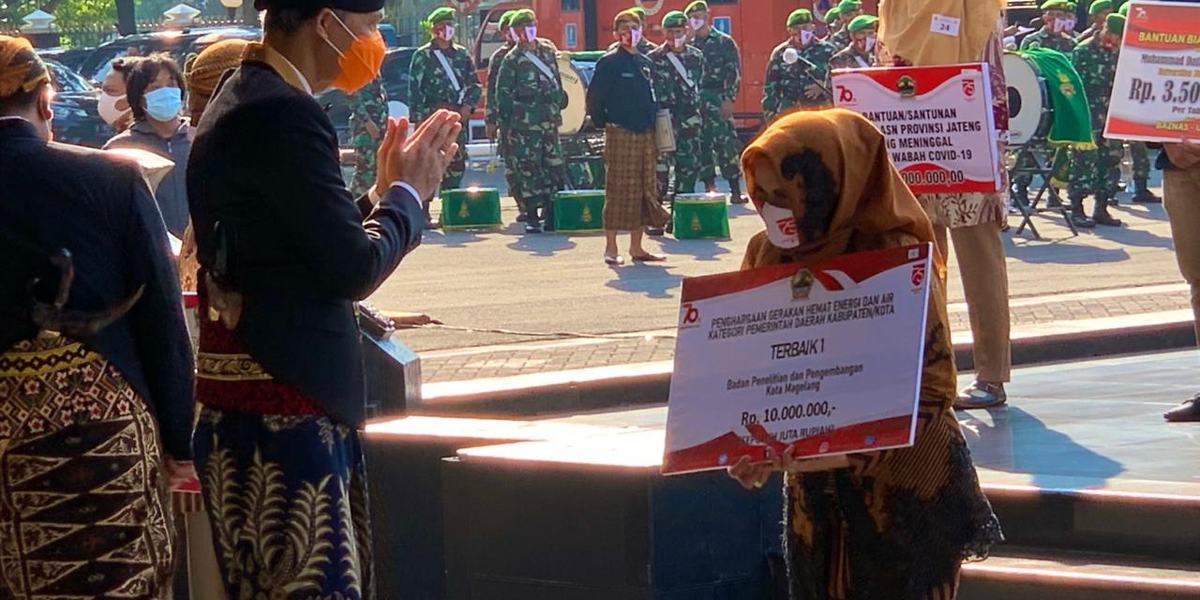 KOMIT DAN INOVATIF DALAM EFISIENSI ENERGI, PEMERINTAH KOTA MAGELANG RAIH JUARA 1 GERAKAN HEMAT ENERGI DAN AIR TINGKAT PROVINSI TAHUN 2020