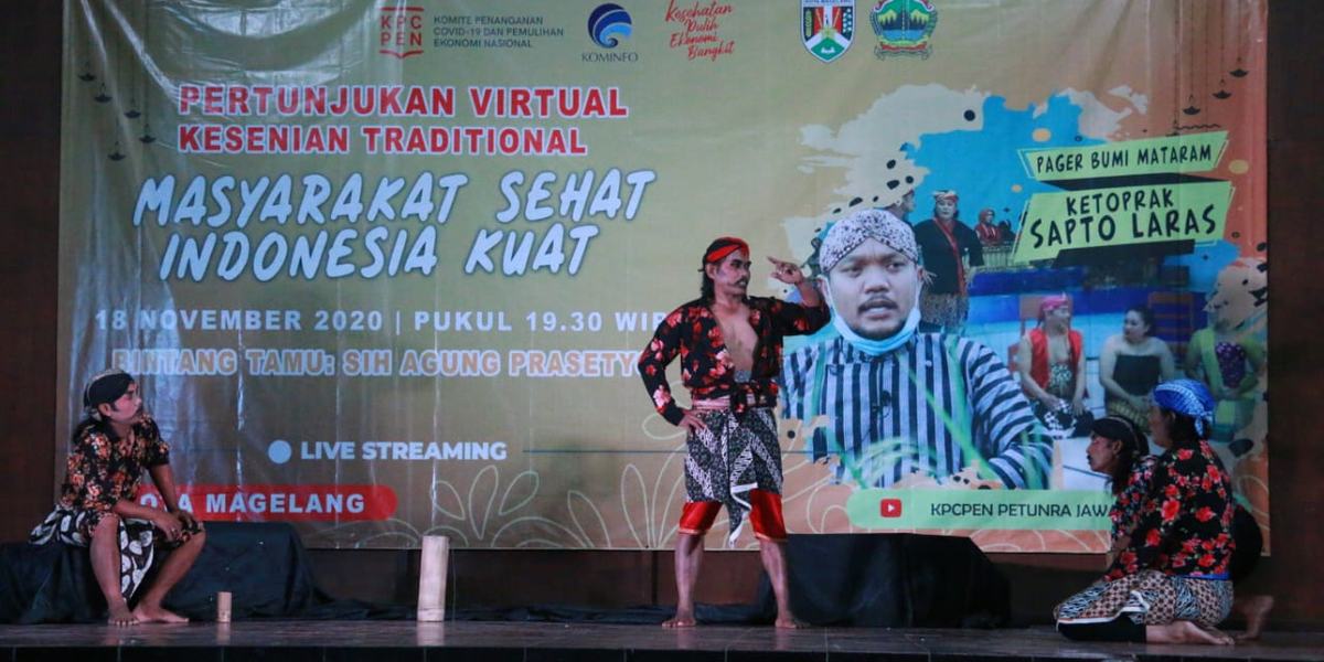 KEMKOMINFO GANDENG PELAKU BUDAYA KOTA MAGELANG DALAM PERTUNJUKAN SENI VIRTUAL