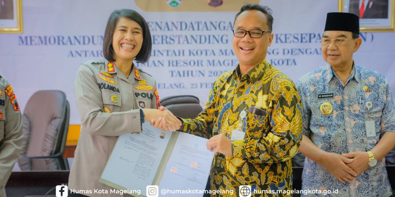 Kuatkan Sinergi, Pemkot dan Polres Magelang Kota Jalin Kerja Sama
