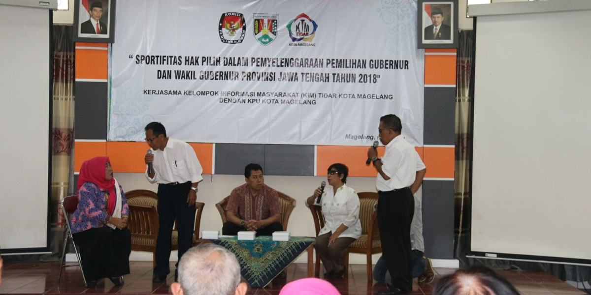 KIM Bersama KPU Kota Magelang  Sosialisasikan Pemilih Cermat dan Cerdas
