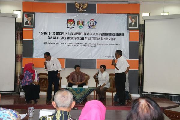 KIM Bersama KPU Kota Magelang  Sosialisasikan Pemilih Cermat dan Cerdas