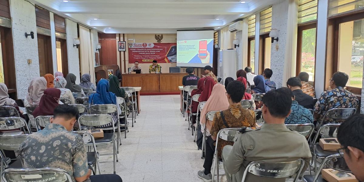 MONEV PENGELOLAAN PENGADUAN MASYARAKAT KOTA MAGELANG TAHUN 2023 DAN 2024