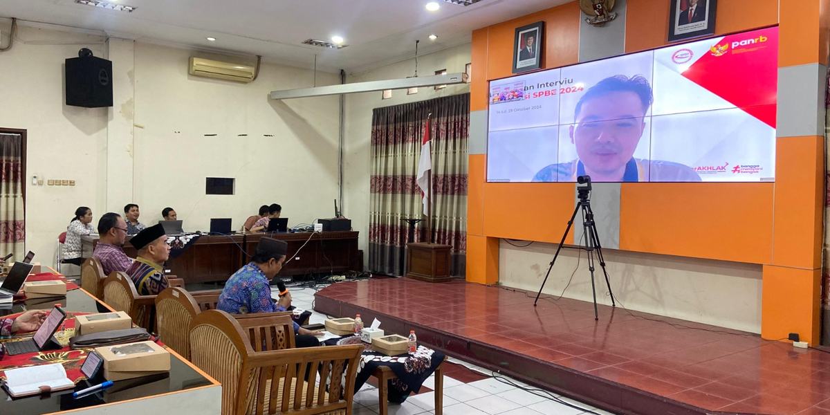 Pemerintah Kota Magelang Mengikuti Penilaian Interviu Evaluasi SPBE Tahun 2024
