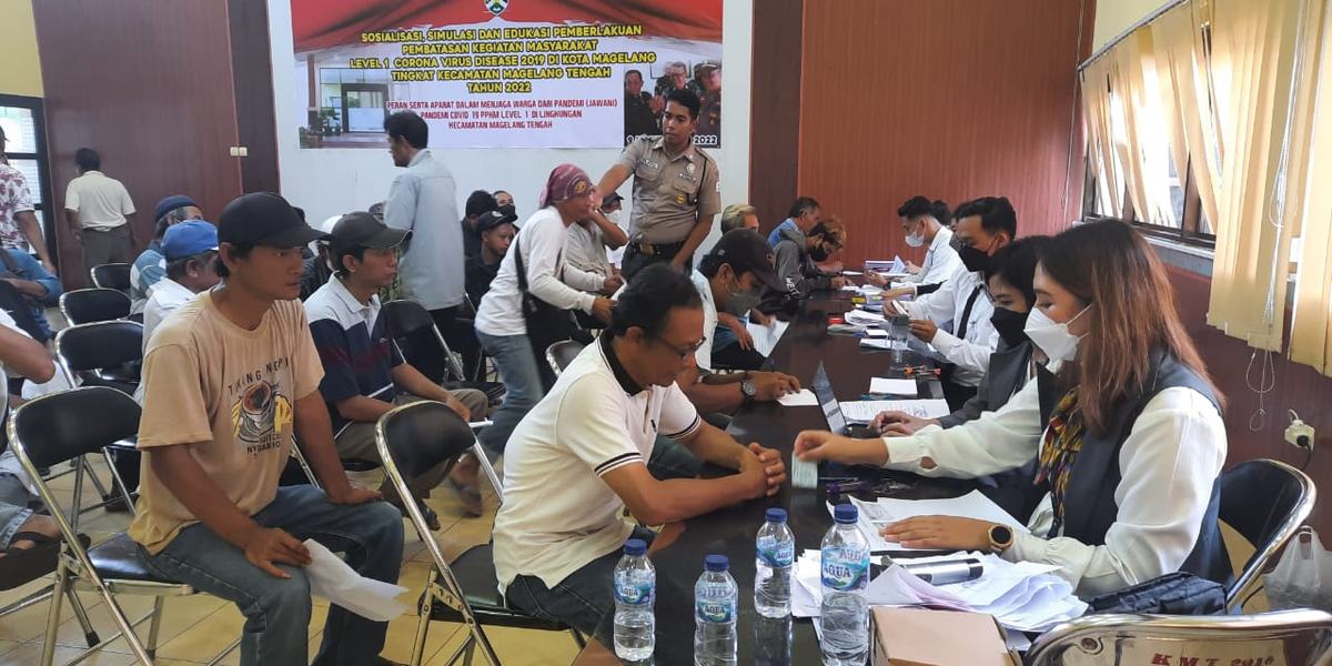 Pemkot Magelang Cairkan Upah 2.072 Pekerja Program Padat Karya